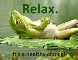 frog - Relaxation - its a healthy choice