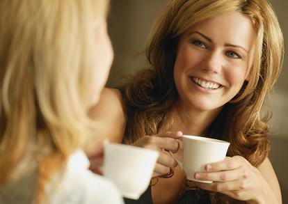women drinking coffee - Relaxation - its a healthy choice